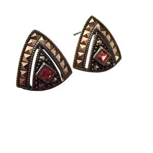 Judith Jack 925 Sterling Silver Earrings